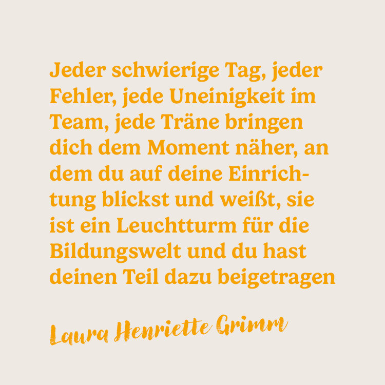 Kitarevolution: Zitat Laura Henriette Grimm