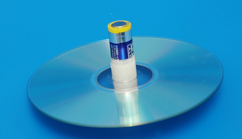 Basteln mit alten CDs: Superkreisel 4