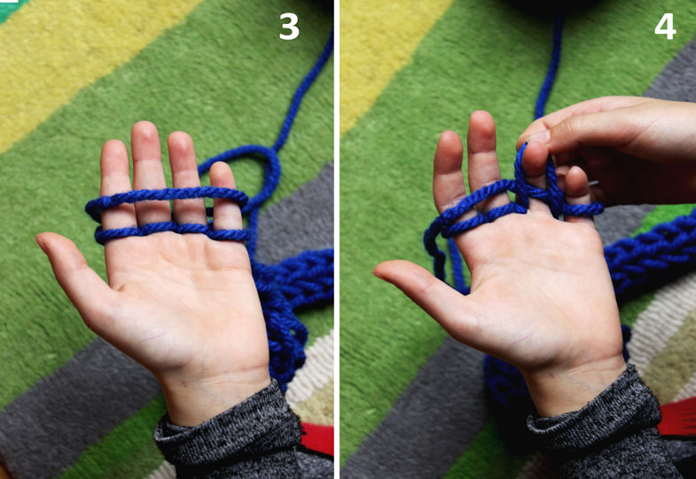 Ganz ohne Nadeln: Finger stricken