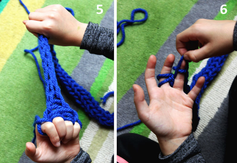 Ganz ohne Nadeln: Finger stricken