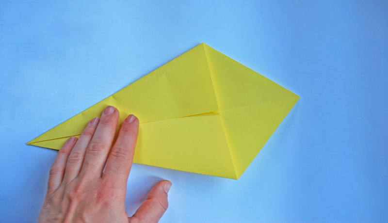 Oster-Origami: Putziger Papierhase, Schritt 2