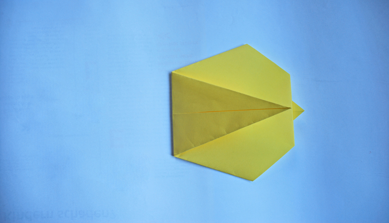 Oster-Origami: Putziger Papierhase, Schritt 5