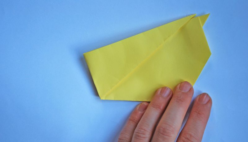Oster-Origami: Putziger Papierhase, Schritt 6