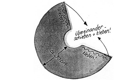 Osternest aus Kleisterpapier: Osterhäsin Löffelina