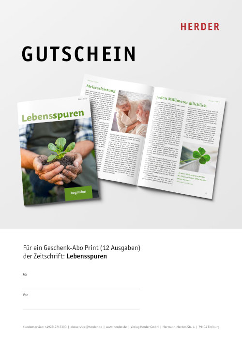 Abo-Geschenkgutschein Lebensspuren