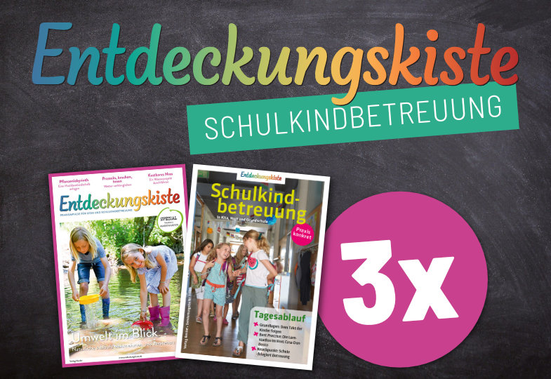 Gewinnspiel Entdeckungskiste Schulkindbetreuung