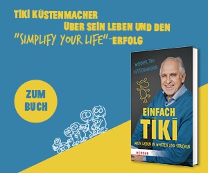 Anzeige: Einfach Tiki. Mein Leben in Worten und Strichen. Von Werner Tiki Küstenmacher