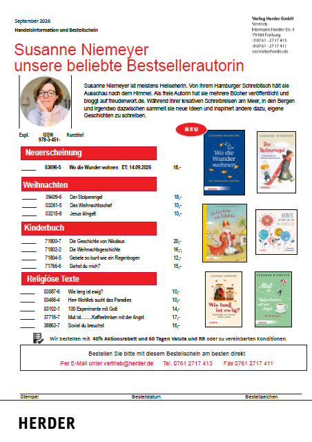 Cover Bestellschein Susanne Niemeyer