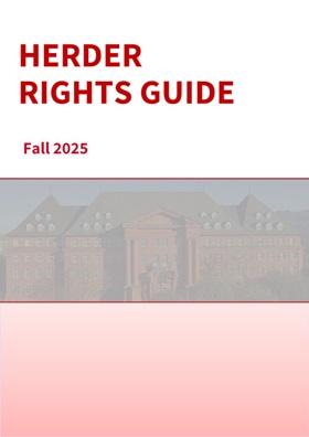 Titelseite Herder Rights Guide Fall 2025