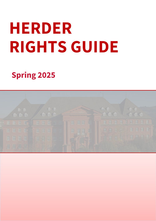 Titelseite Herder Rights Guide Spring 2025