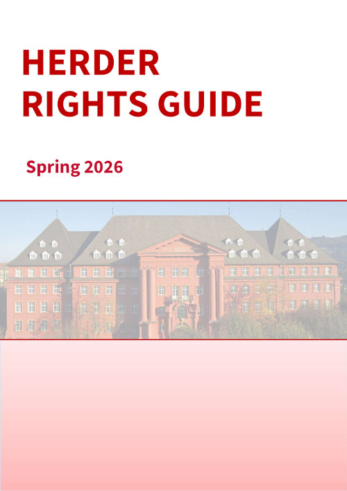 Titelseite Herder Rights Guide Spring 2026