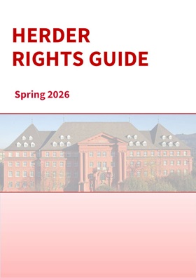 Titelseite Herder Rights Guide Spring 2026