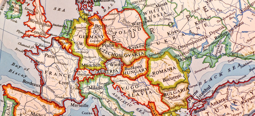 Es ist eine Karte von Europa zu sehen.