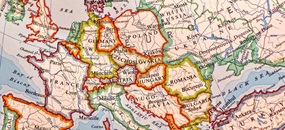 Es ist eine Karte von Europa zu sehen.
