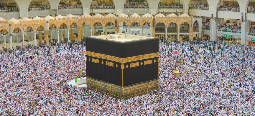 Muslim bei der Wallfahrt nach Mekka