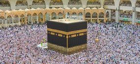 Muslim bei der Wallfahrt nach Mekka
