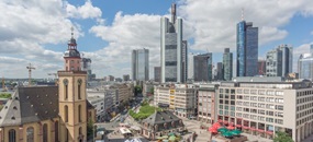 Luftaufnahme von Frankfurt