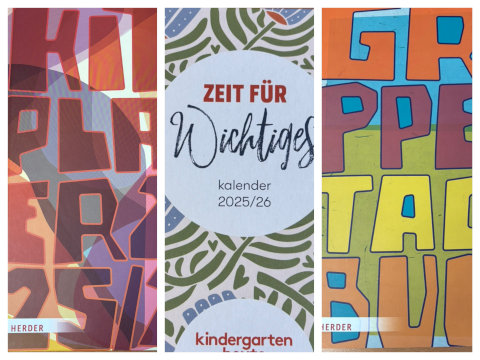 Collage von Produkten von kindergarten heute