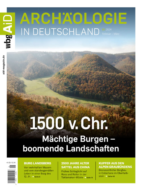 Titelseiite Archäologie in Deutschland 1/2024