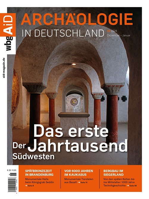 Titelseiite Archäologie in Deutschland 6/2024