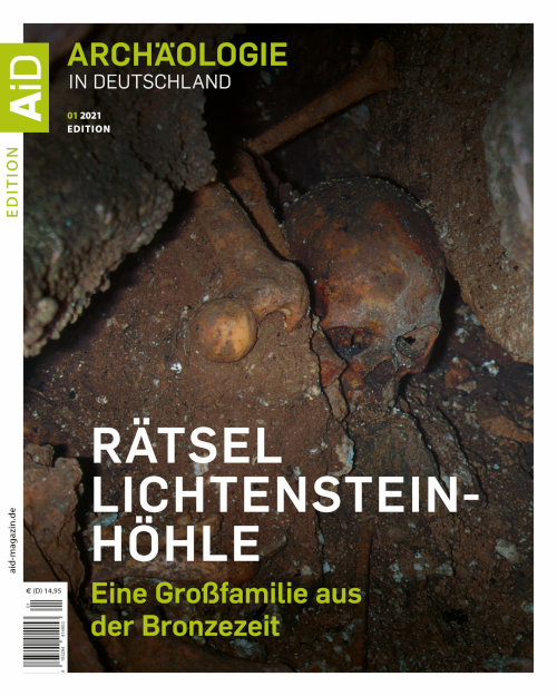 Titelseiite Archäologie in Deutschland. Edition 1/2021