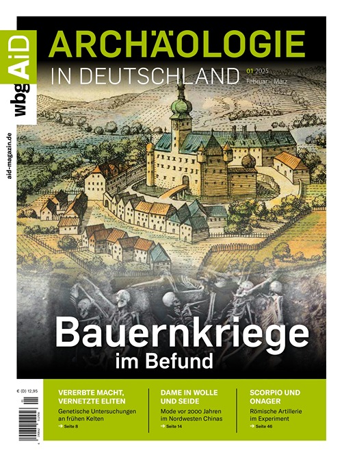 Titelseiite Archäologie in Deutschland 1/2025