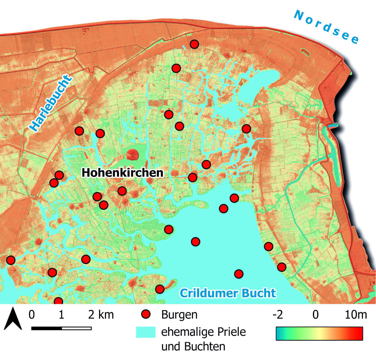 Burgen und Buchten im Wangerland.
