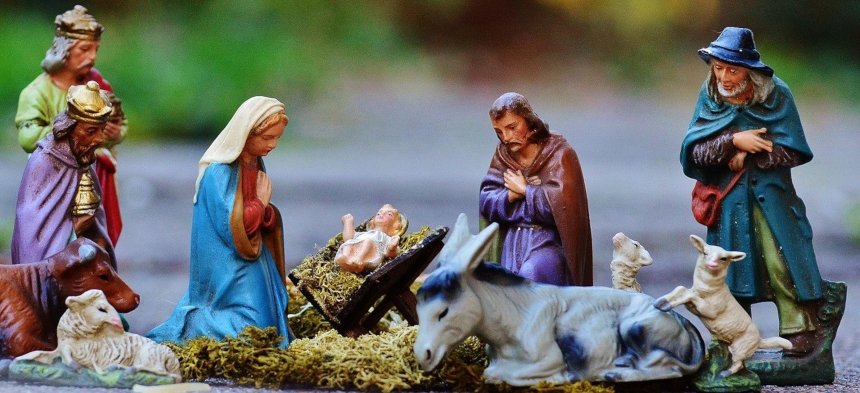 Figuren einer Weihnachtskrippe