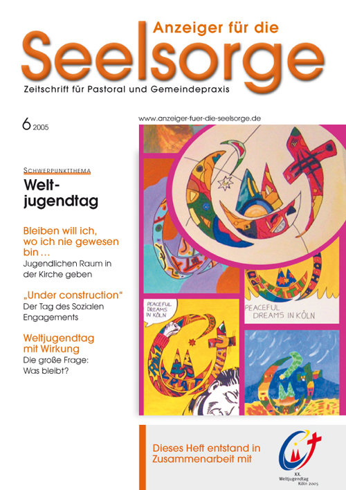 Titelseite: Anzeiger für die Seelsorge. Zeitschrift für Pastoral und Gemeindepraxis 6/2005