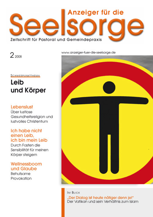 Titelseite: Anzeiger für die Seelsorge. Zeitschrift für Pastoral und Gemeindepraxis 2/2008