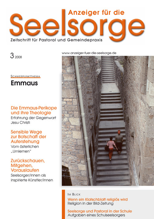 Titelseite: Anzeiger für die Seelsorge. Zeitschrift für Pastoral und Gemeindepraxis 3/2008