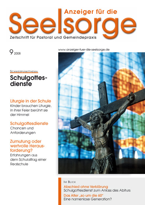 Titelseite: Anzeiger für die Seelsorge. Zeitschrift für Pastoral und Gemeindepraxis 9/2008
