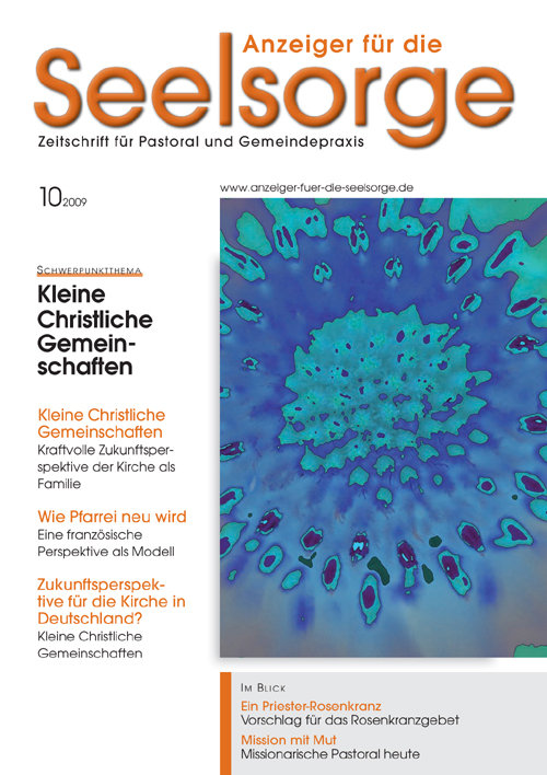 Titelseite: Anzeiger für die Seelsorge. Zeitschrift für Pastoral und Gemeindepraxis 10/2009
