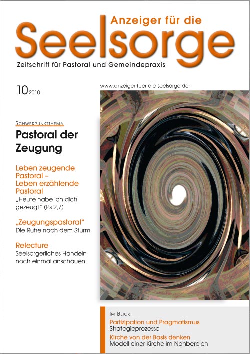 Titelseite: Anzeiger für die Seelsorge. Zeitschrift für Pastoral und Gemeindepraxis 10/2010