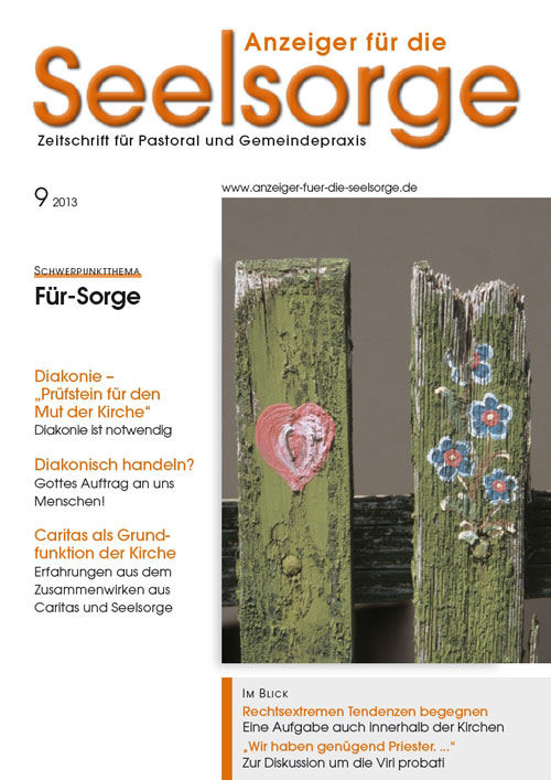 Anzeiger für die Seelsorge. Zeitschrift für Pastoral und Gemeindepraxis 9/2013