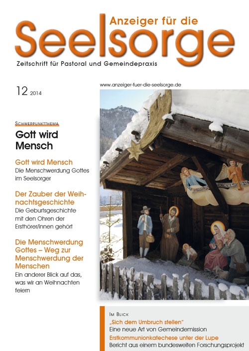 Titelseite: Anzeiger für die Seelsorge. Zeitschrift für Pastoral und Gemeindepraxis 12/2014
