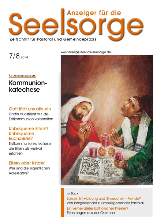 Titelseite: Anzeiger für die Seelsorge. Zeitschrift für Pastoral und Gemeindepraxis 7-8/2014
