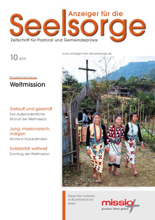 Titelseite: Anzeiger für die Seelsorge 10/2019