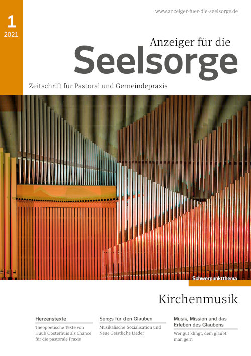 Titelseite: Anzeiger für die Seelsorge 1/2021