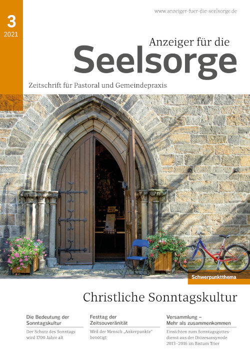 Titelseite: Anzeiger für die Seelsorge 3/2021
