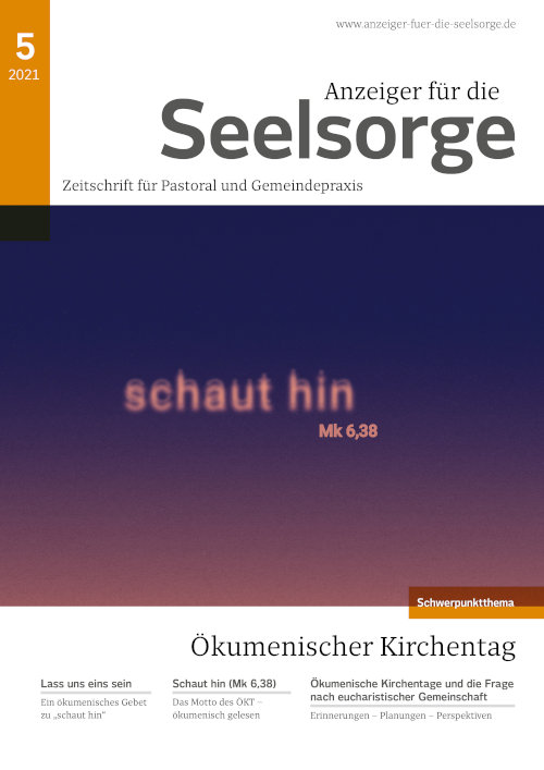Titelseite: Anzeiger für die Seelsorge 5/2021