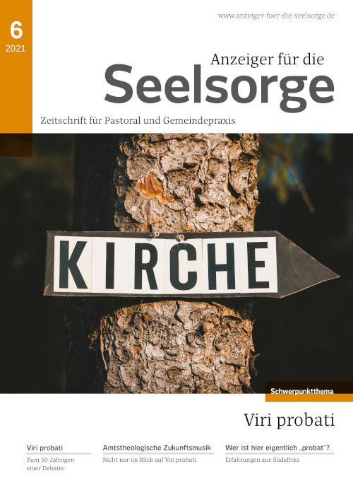 Titelseite: Anzeiger für die Seelsorge 6/2021