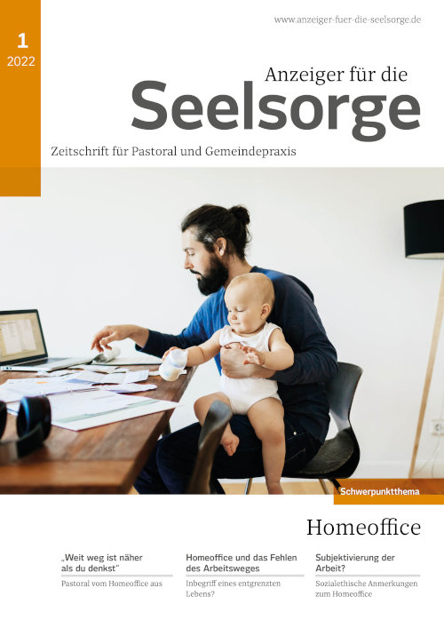 Titelseite: Anzeiger für die Seelsorge 01/2022