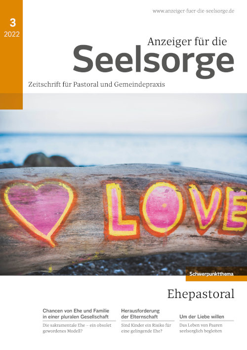 Titelseite: Anzeiger für die Seelsorge 3/2022