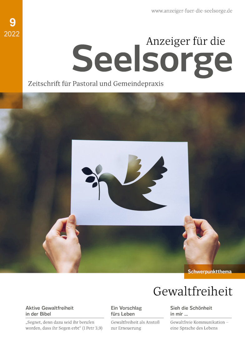 Titelseite: Anzeiger für die Seelsorge 9/2022