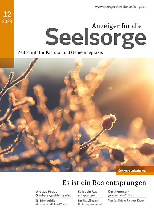 Titelseite: Anzeiger für die Seelsorge 12/2023