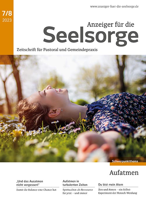 Titelseite: Anzeiger für die Seelsorge 7-8/2023