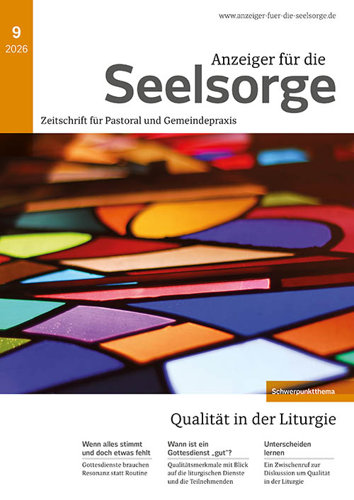 Heft 9/2026: Qualität in der Liturgie