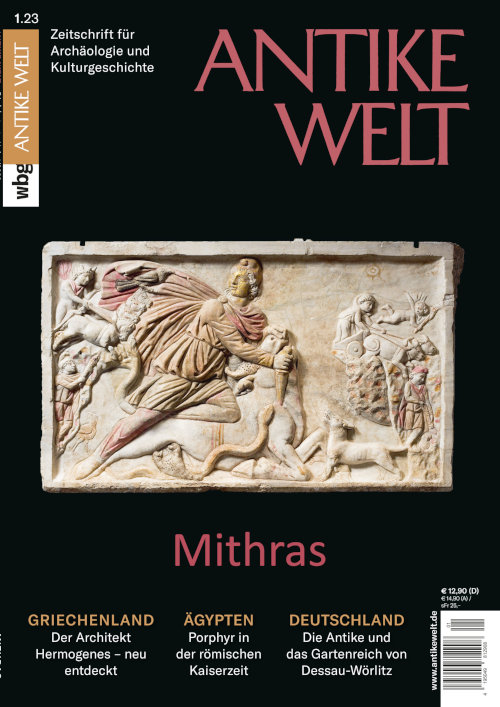 Titelseiite Antike Welt. Zeitschrift für Archäologie und Kulturgeschichte 1/2023
