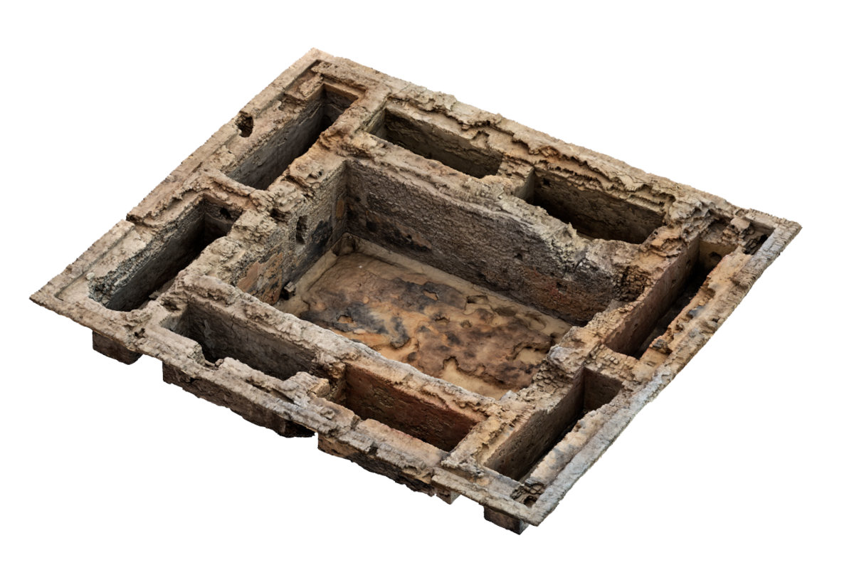 Fotogrammetrisches 3D-Modell des Hauptgrabes von Königin Meret-Neith.